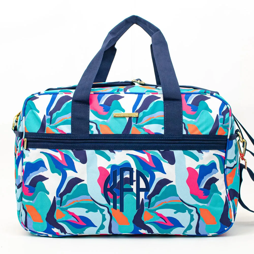 Weekender Travel Bag - Monogrammed Trolley Tote - Sunday Morning, Electric Ambition