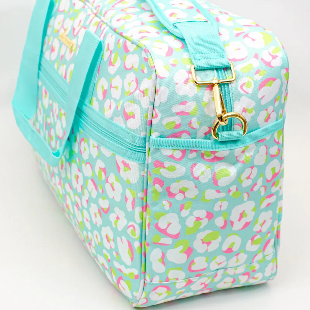 Weekender Travel Bag - Monogrammed Trolley Tote - Sunday Morning, Electric Ambition