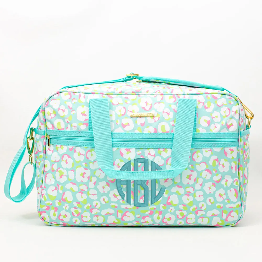 Weekender Travel Bag - Monogrammed Trolley Tote - Sunday Morning, Electric Ambition