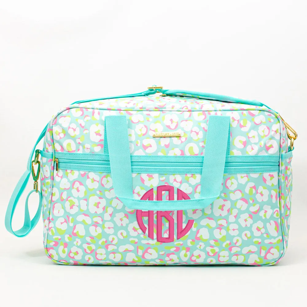 Weekender Travel Bag - Monogrammed Trolley Tote - Sunday Morning, Electric Ambition