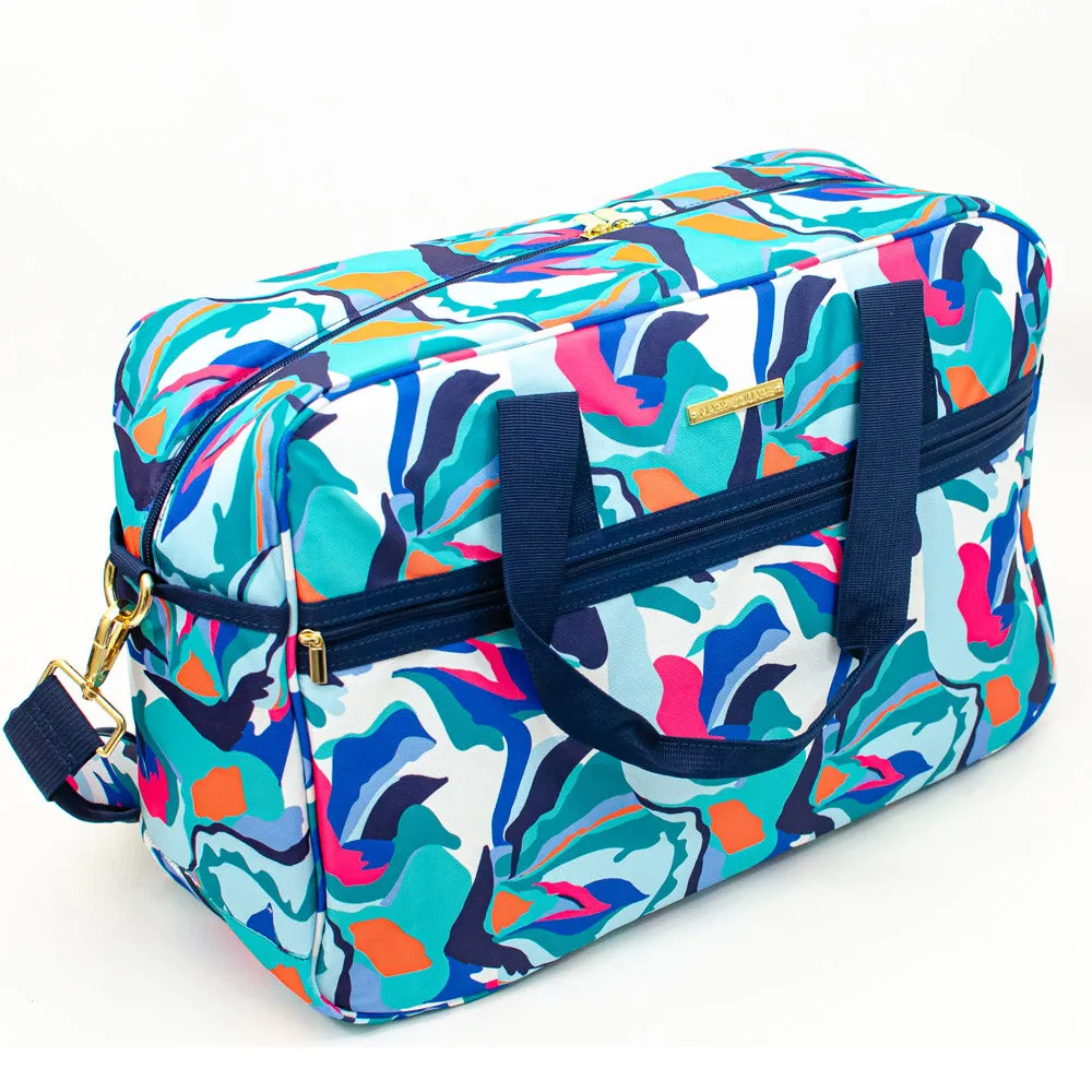 Weekender Travel Bag - Monogrammed Trolley Tote - Sunday Morning, Electric Ambition