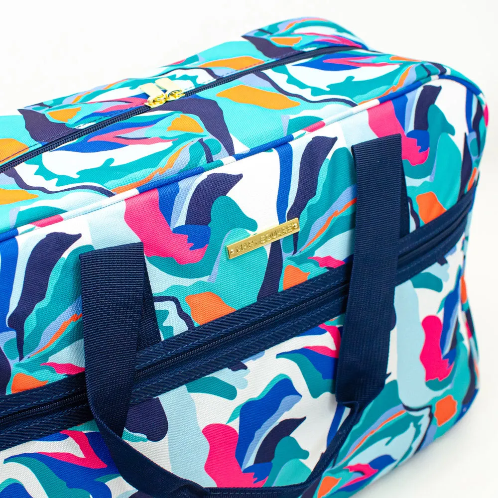Weekender Travel Bag - Monogrammed Trolley Tote - Sunday Morning, Electric Ambition
