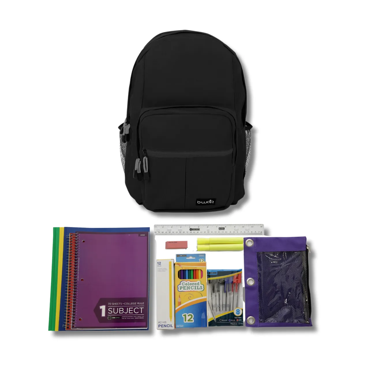 Wholesale 6th-12th Grade Essentials Kit (43 items per kit) in 18'' Territory Backpacks