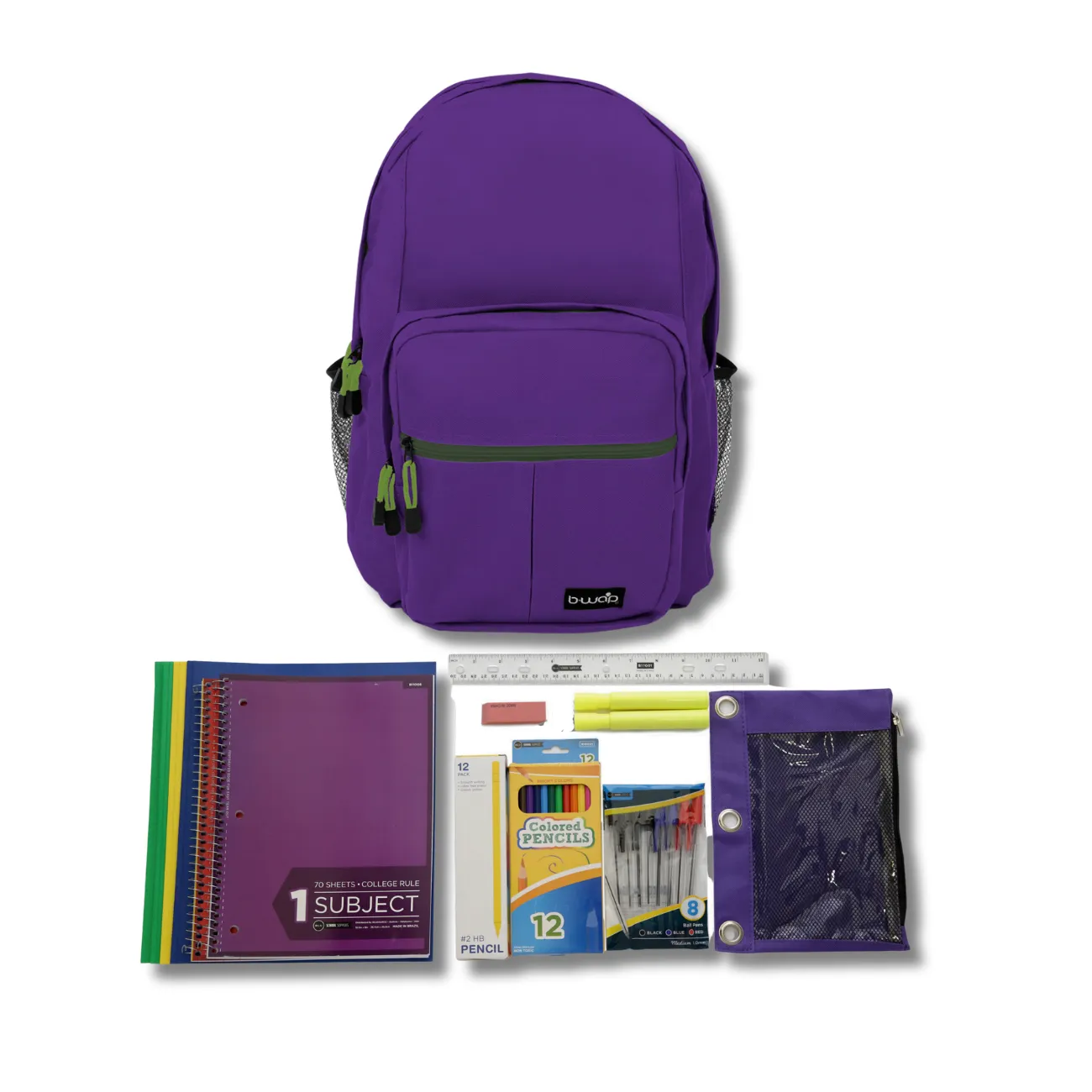Wholesale 6th-12th Grade Essentials Kit (43 items per kit) in 18'' Territory Backpacks
