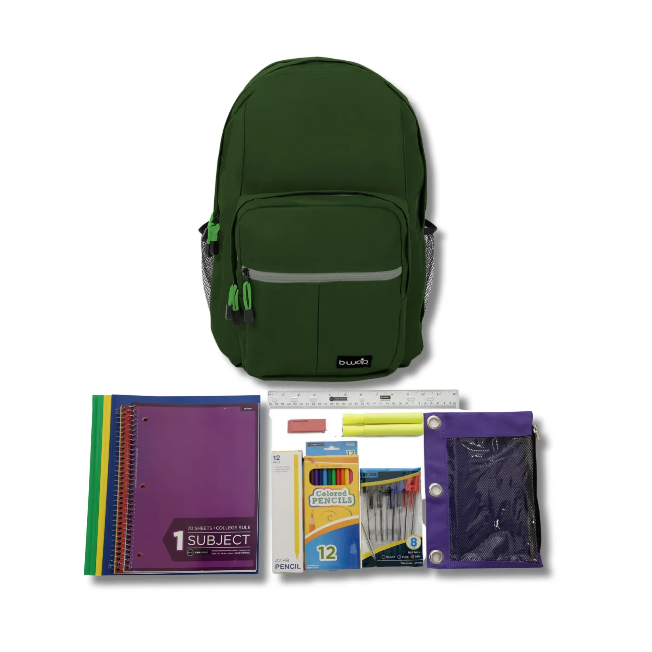 Wholesale 6th-12th Grade Essentials Kit (43 items per kit) in 18'' Territory Backpacks