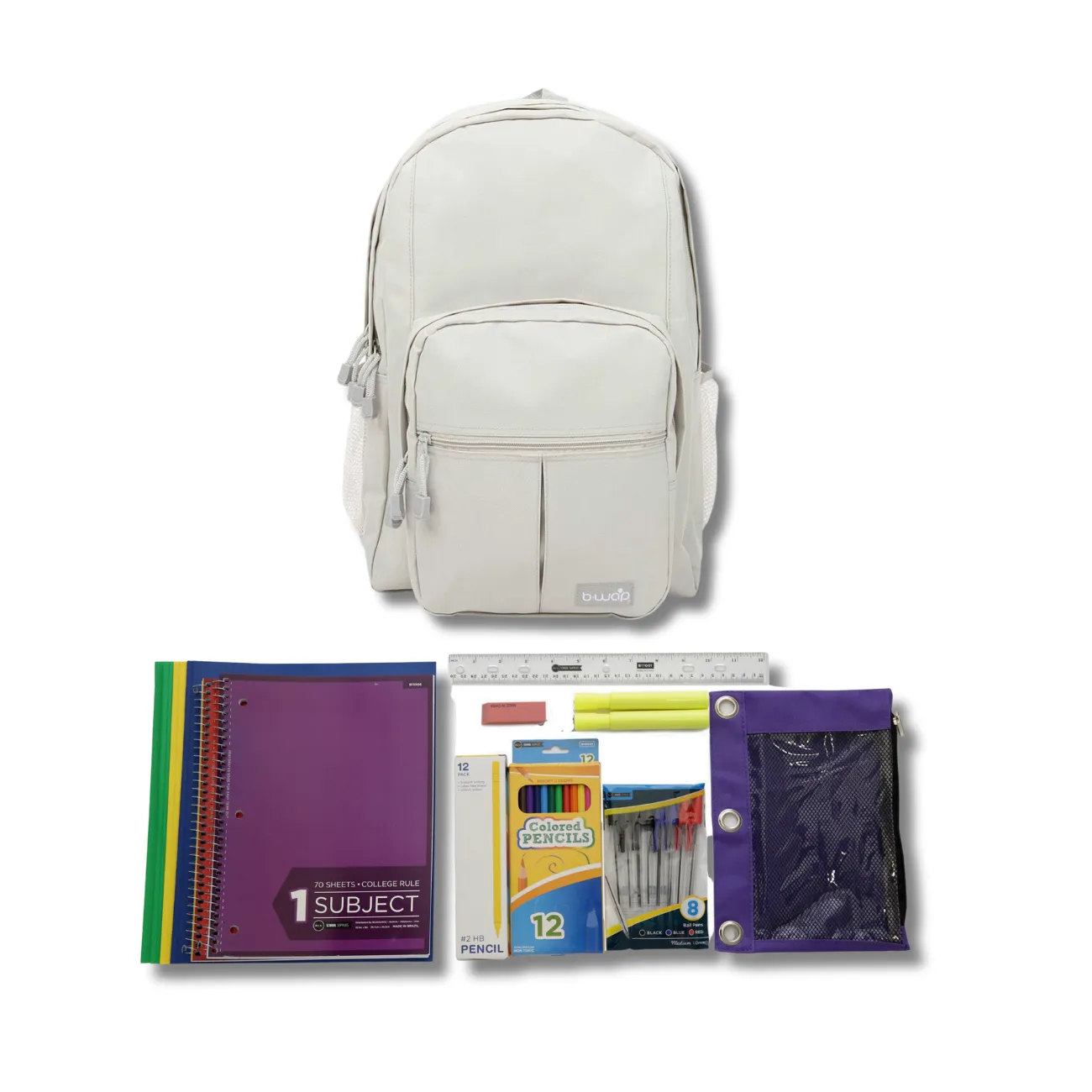 Wholesale 6th-12th Grade Essentials Kit (43 items per kit) in 18'' Territory Backpacks