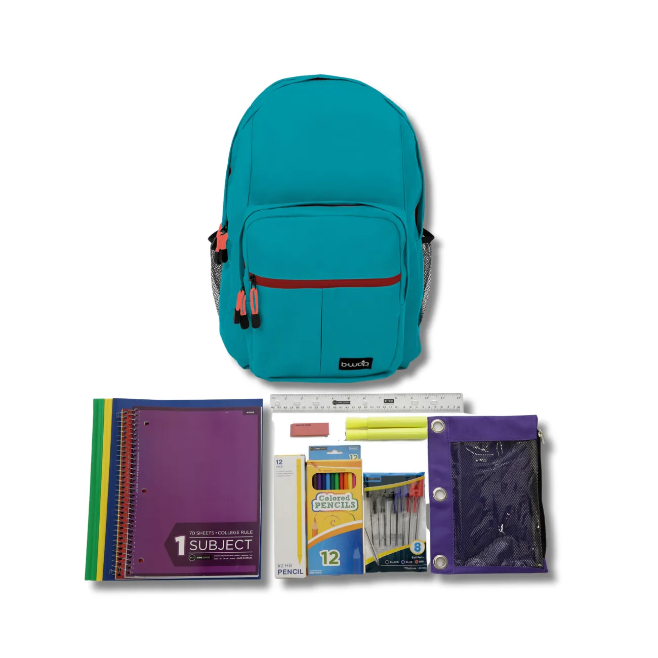Wholesale 6th-12th Grade Essentials Kit (43 items per kit) in 18'' Territory Backpacks