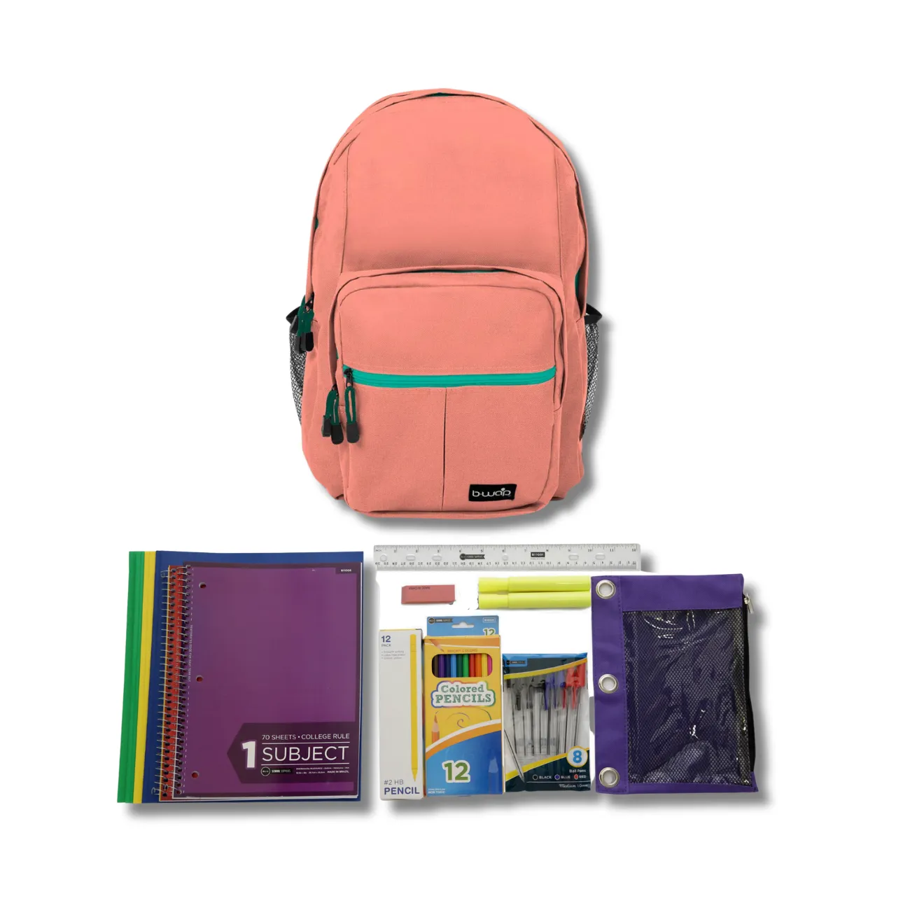 Wholesale 6th-12th Grade Essentials Kit (43 items per kit) in 18'' Territory Backpacks