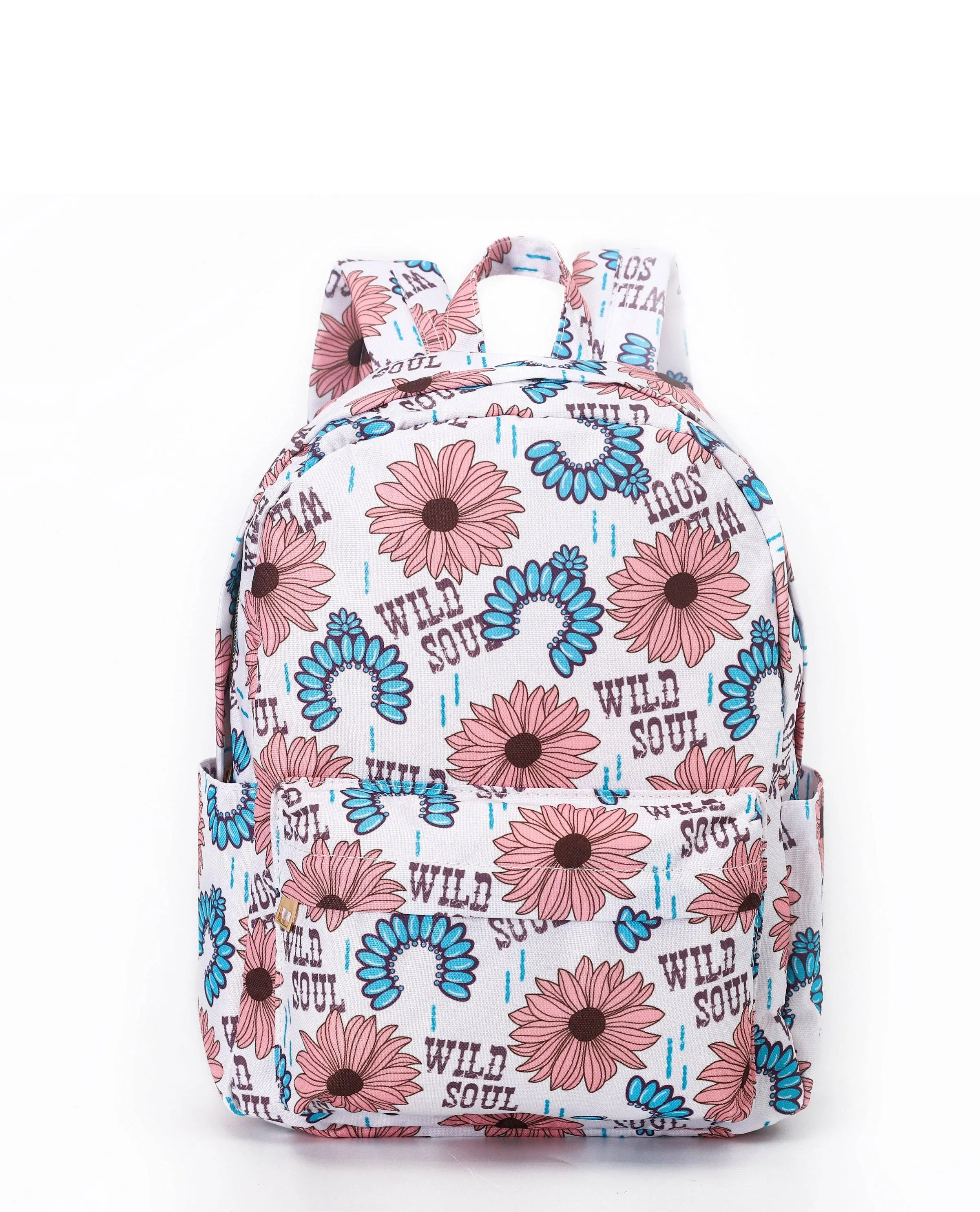 Wild Soul Turquoise & Flowers Book Bag