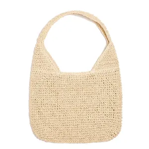Women Shoulder Bags Wicker Woven Ladies Handbags Handmade Summer Beach Large Totes Bag Bohemia