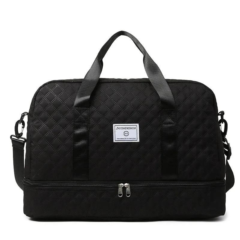 Women's Gym Duffel Bag with Wet Pocket and Shoes Compartment